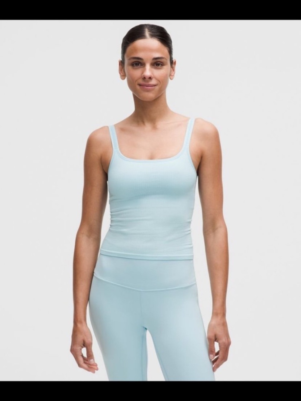 Lululemon Ebb to Street Scoop-Neck Cropped Tank Top